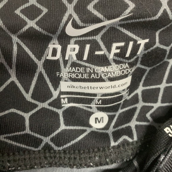 Nike Dri Fit Running Capri, Size Medium, Black - Picture 3 of 7